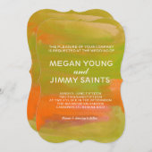 手水色彩の鮮やか色 招待状 (正面/裏面)