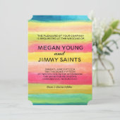 手水色彩の鮮やか色 招待状 (スタンド正面)