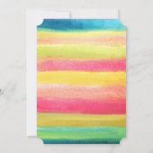 手水色彩の鮮やか色 招待状 (裏面)