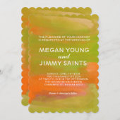 手水色彩の鮮やか色 招待状 (正面/裏面)