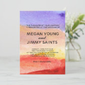 手水色彩の鮮やか色 招待状 (スタンド正面)