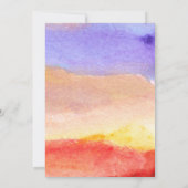 手水色彩の鮮やか色 招待状 (裏面)