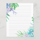 手水色絵を描多肉性ライニング紙 (正面)