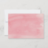 手水色色彩の鮮やかフローラ結婚式RSVPカード 出欠カード (裏面)