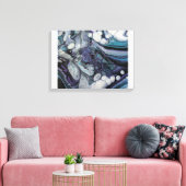 手注ぎアクリルデザイン12 x 12プリントキャンバス キャンバスプリント (インサイチュ (リビング))