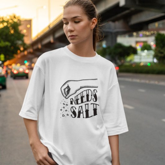 手注ぎ塩タトゥースタイル Tシャツ