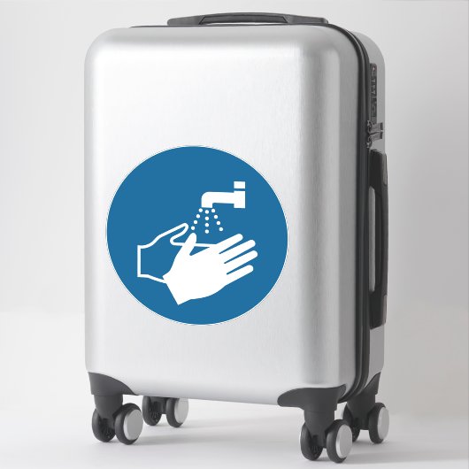 手洗いサイン シール (スーツケース)