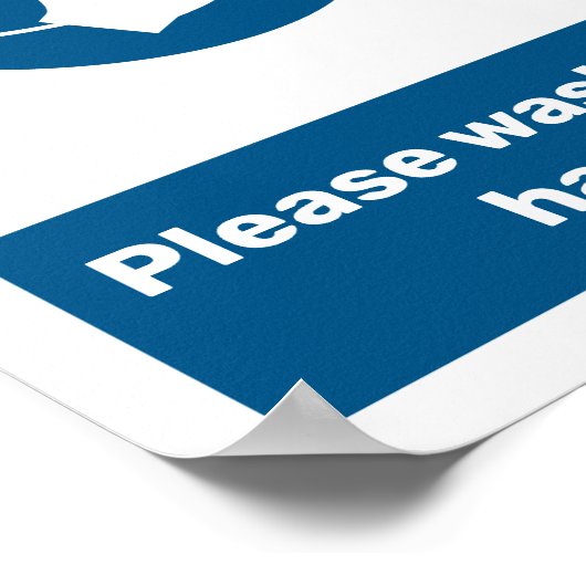 手洗いサイン ポスター (角)