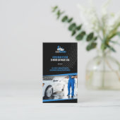 手洗いサービス |洗車名刺 名刺 (スタンド正面)