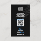 手洗いサービス |洗車名刺 名刺 (裏面)