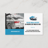 手洗いサービス |洗車 名刺 (正面)