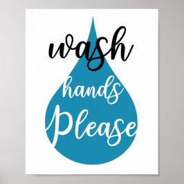 手洗いバスルームのポスター ポスター