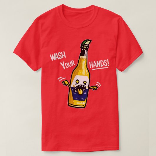 手洗いビール Tシャツ (デザイン正面)