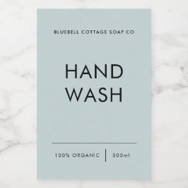 手洗いラベル、エレガント製品ミニマルラベル フードラベル