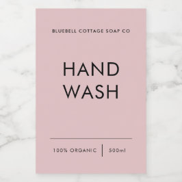 手洗いラベル、エレガント製品ミニマルラベル フードラベル