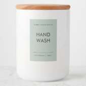 手洗いラベル、エレガント製品ミニマルラベル フードラベル (正面)