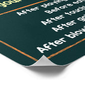 手洗い安全情報ポスター ポスター (角)