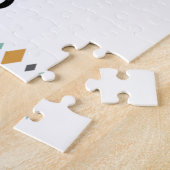 手洗い書道かわいい ジグソーパズル (側面)