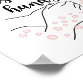 手洗い書道かわいい ポスター (角)