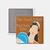 手洗い自炊 マグネット (正面/裏面)