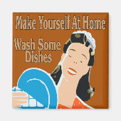 手洗い自炊 マグネット (正面)