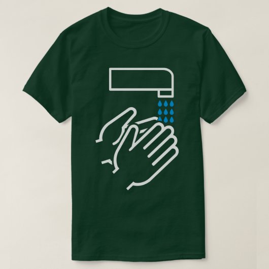 手洗い1 Tシャツ (デザイン正面)