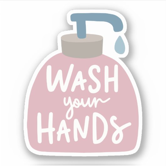 手洗い シール (正面)