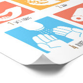 手洗い ポスター (角)