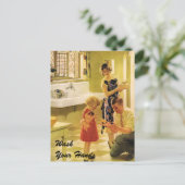 手洗い ポストカード (スタンド正面)