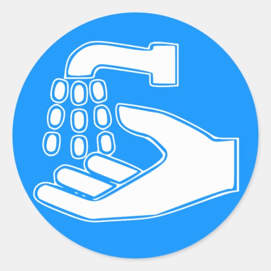 手洗い ラウンドシール (正面)