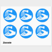 手洗い ラウンドシール (シート)