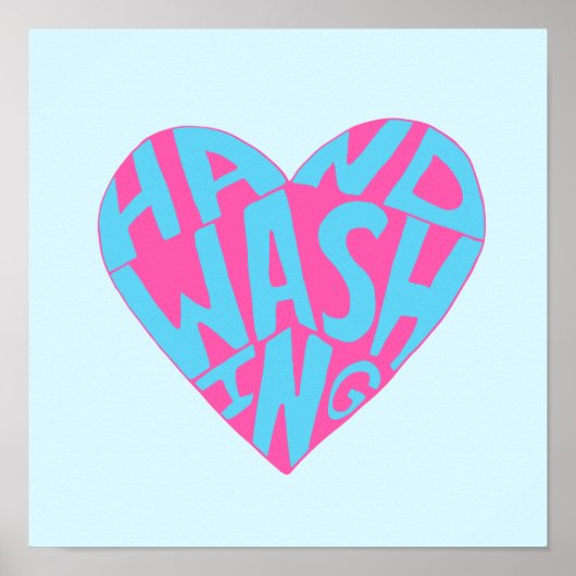 手洗手 ポスター (正面)