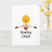 手漕ぎ雛グリーティングカード カード (黄色い花)