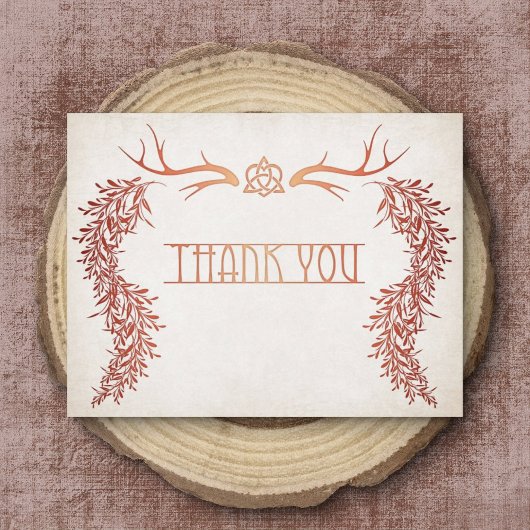 手異教の打ち結婚の サンキューカード