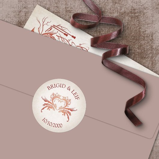 手異教の打ち結婚の ラウンドシール