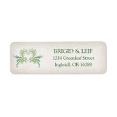 手異教の打ち結婚の ラベル (正面)