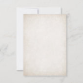 手異教の打ち結婚の 出欠カード (裏面)