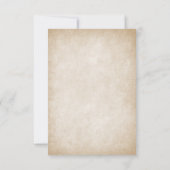 手異教の打ち結婚の 出欠カード (裏面)