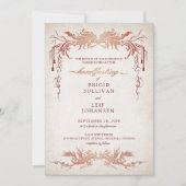 手異教の打ち結婚の 招待状 (正面)