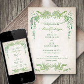 手異教の打ち結婚の 招待状