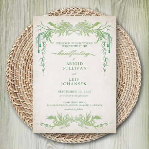 手異教の打ち結婚の 招待状