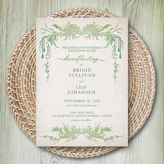 手異教の打ち結婚の 招待状