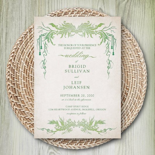 手異教の打ち結婚の 招待状