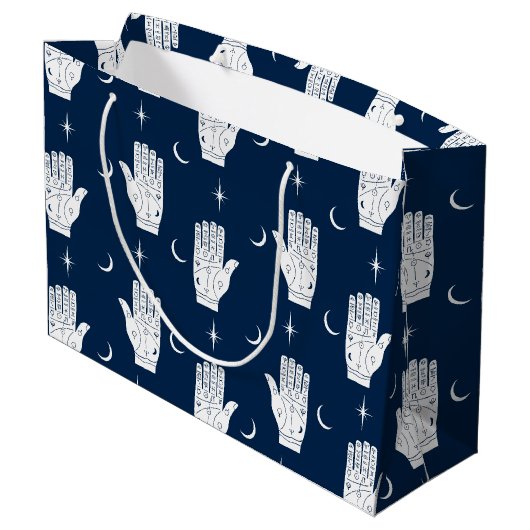 手相愛の手と手相愛の大抱き枕 ラージペーパーバッグ (裏面アングル)