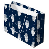 手相愛の手と手相愛の大抱き枕 ラージペーパーバッグ (正面アングル)