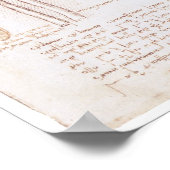 手相、レオナルド・ダ・ヴィンチ ポスター (角)