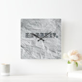 手短に。   スクエア壁時計 (ホーム)