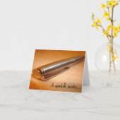 「手短に…」 メモカード カード (黄色い花)