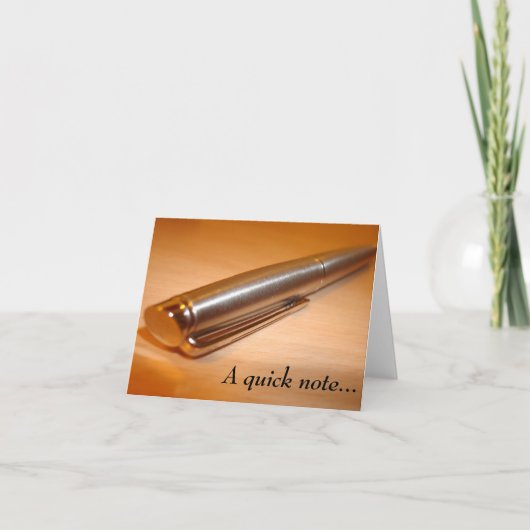 「手短に…」 メモカード カード (正面)