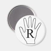 手磁石（右） マグネット (正面/裏面)